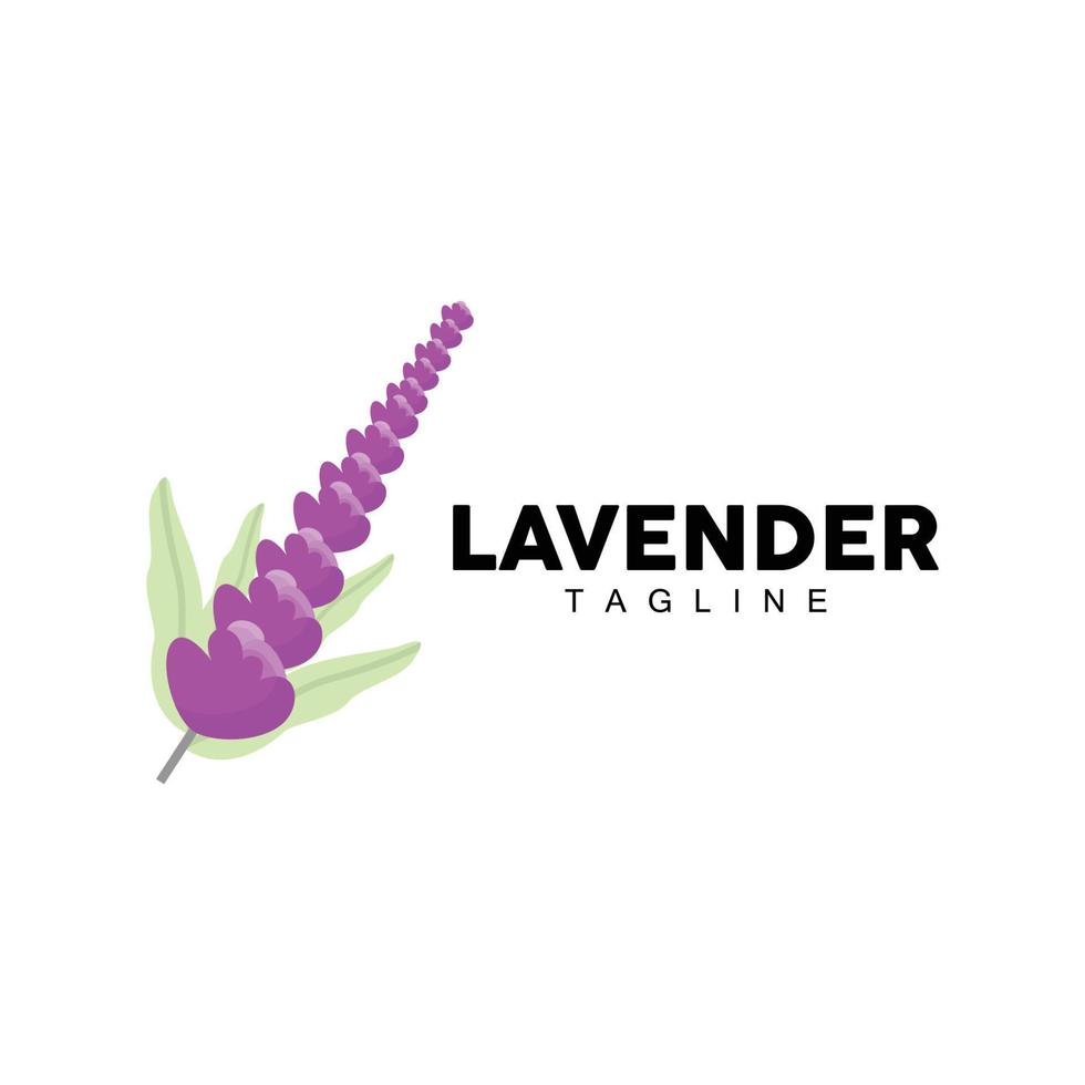 lavendel logo, hand- getrokken bruiloft fabriek ontwerp, landbouw vector, symbool illustratie sjabloon icoon vector