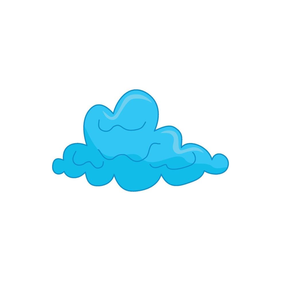 grafisch ontwerpsjabloon wolk blauw vector