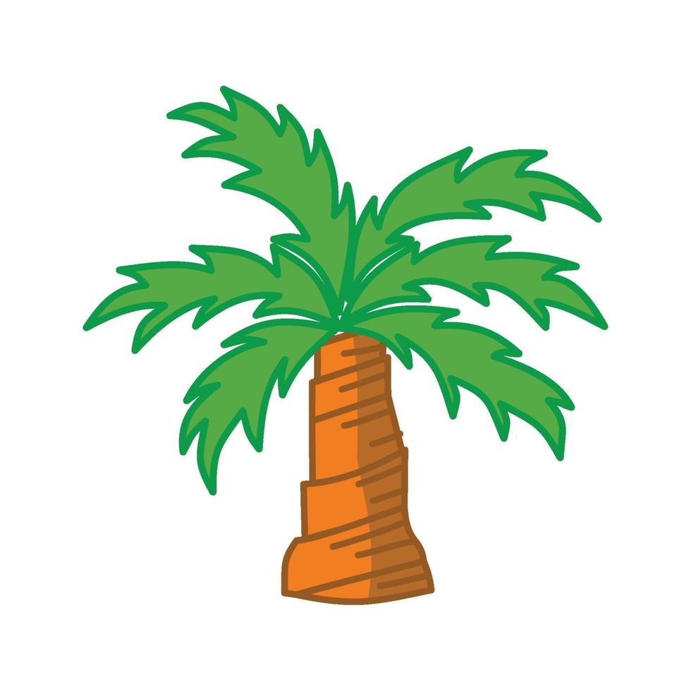 palmbomen geïsoleerd wit ontwerp als achtergrond vector