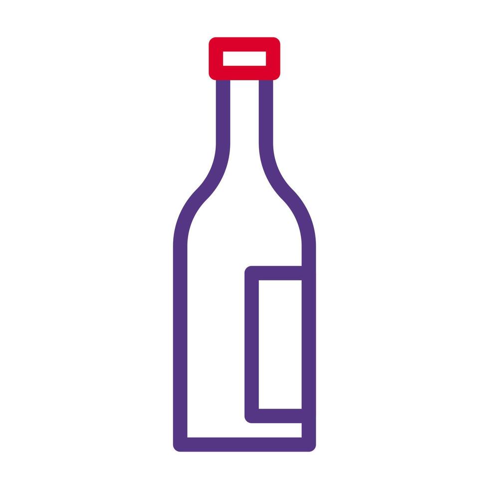 glas icoon duokleur rood Purper kleur Pasen symbool illustratie. vector