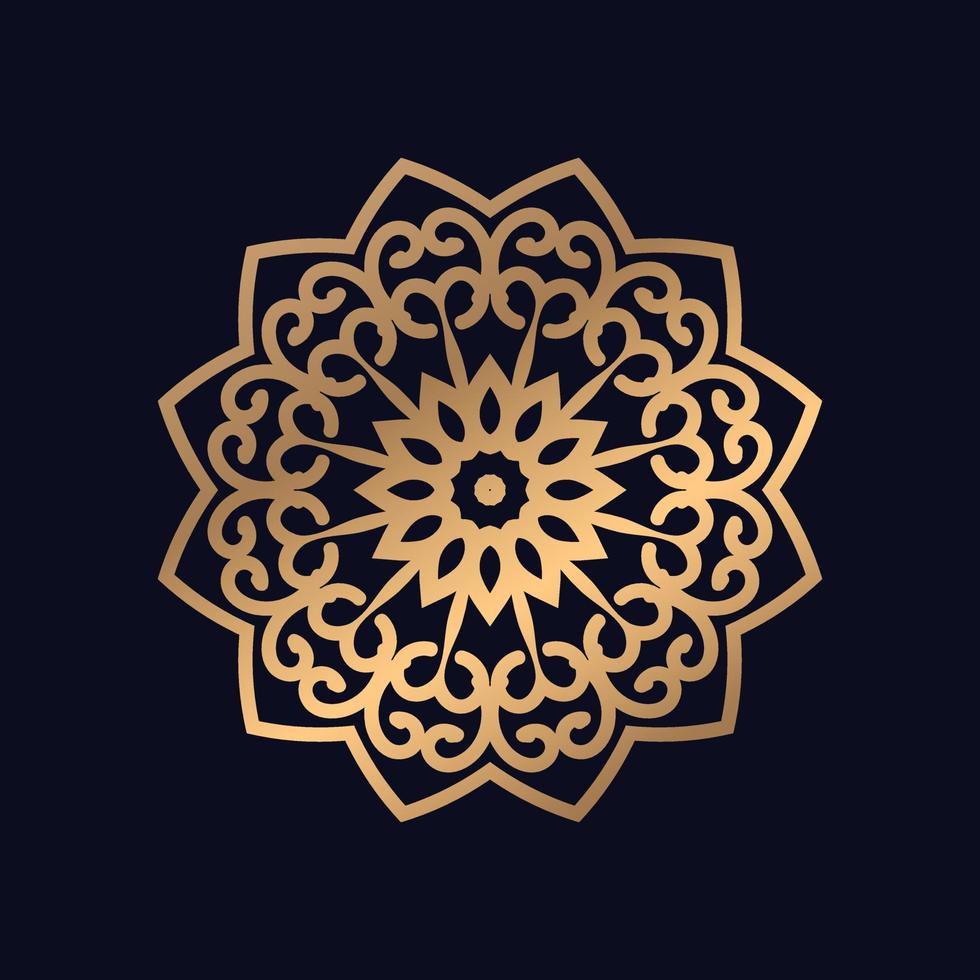 Islamitisch patroon mandala mandala kunst ontwerp gemakkelijk achtergrond vector