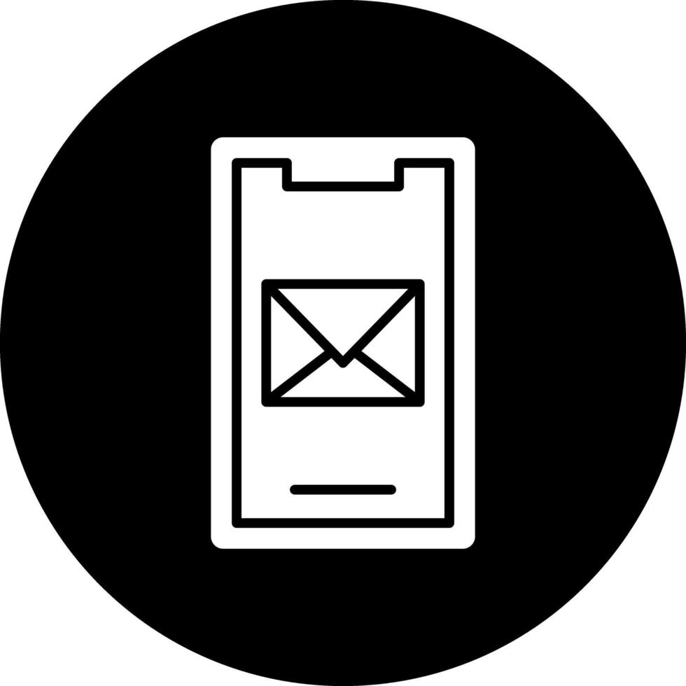 mobiel mail vector icoon ontwerp
