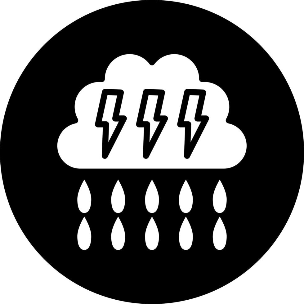 zwaar regen vector icoon ontwerp