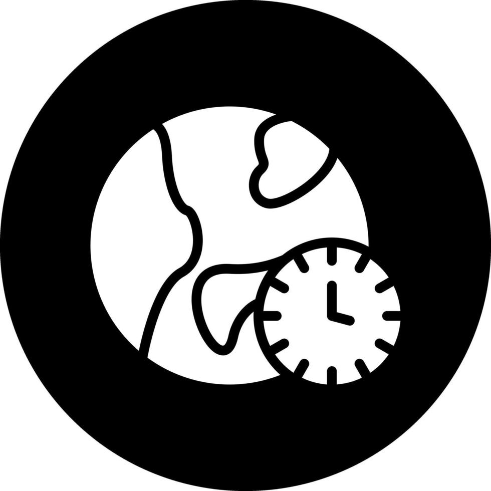 tijd zone vector icoon ontwerp
