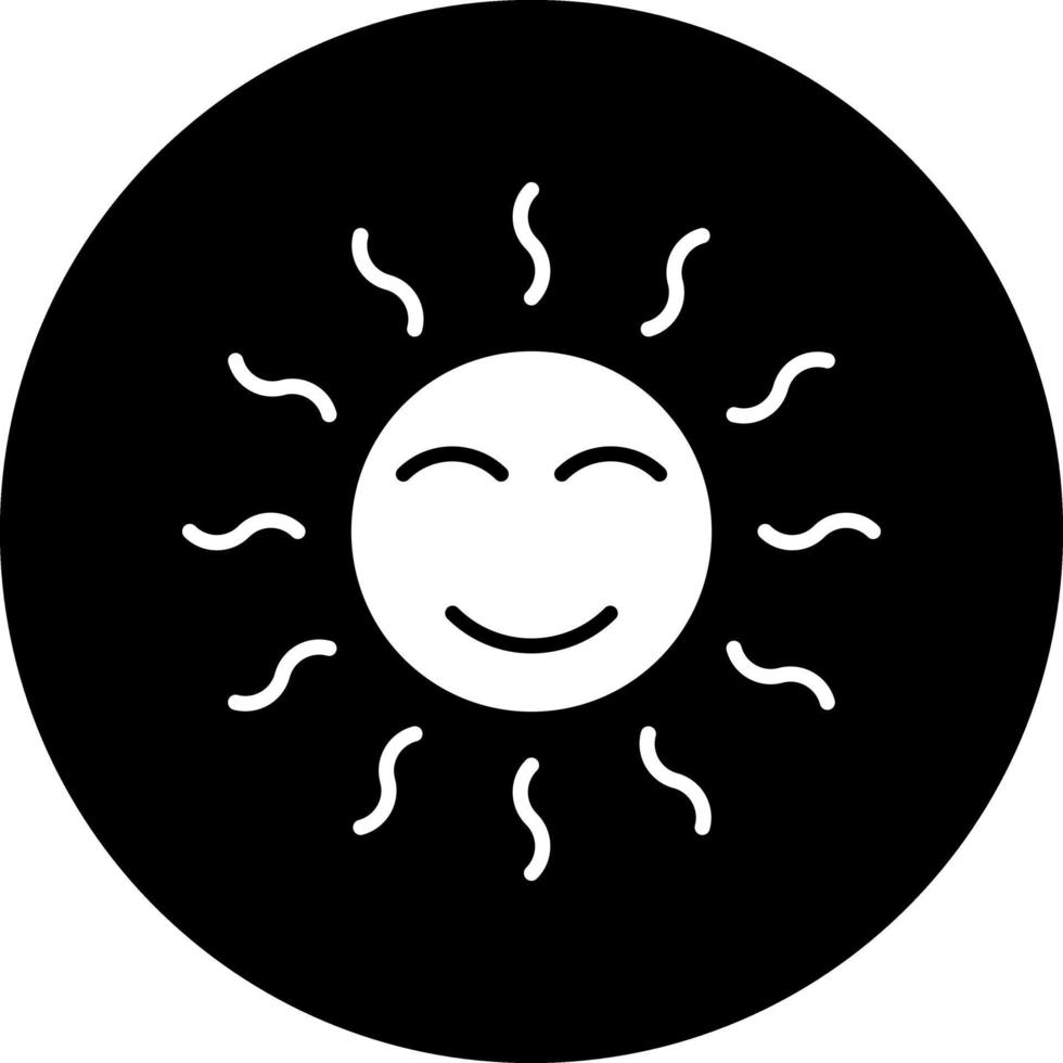 zonnig vector icoon ontwerp