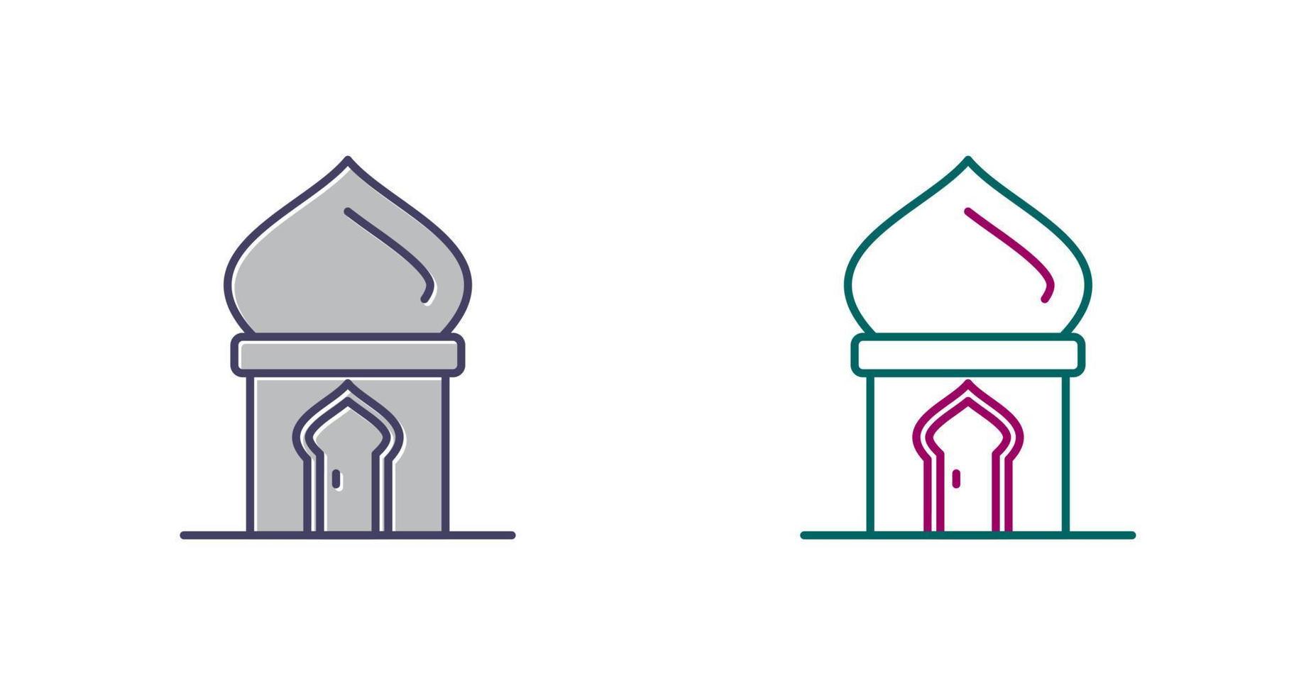 moskee uniek vector icoon