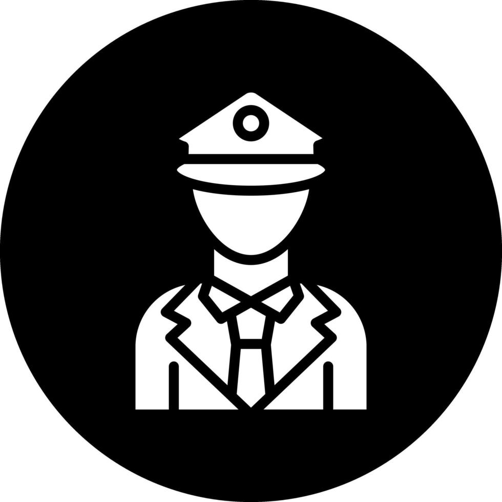 Politie officier vector icoon ontwerp