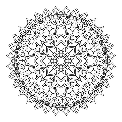Decoratief mandala ontwerp vector