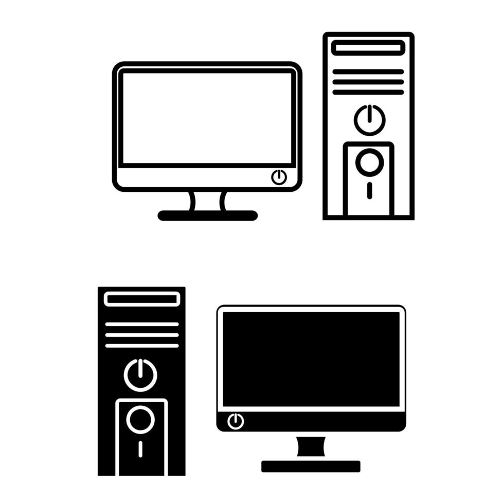 computer icoon vector. pc illustratie teken. apparaat symbool. laptop logo. vector