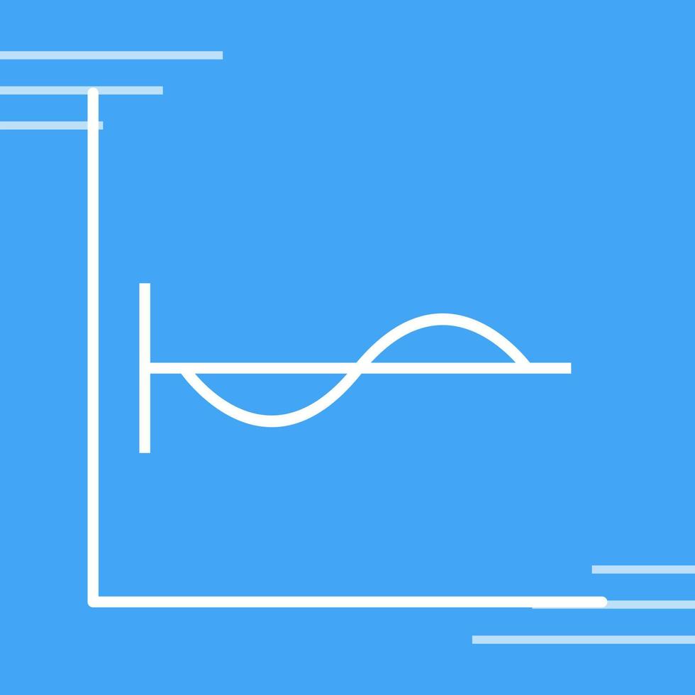 cosinus diagram vector icoon