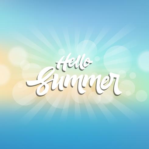 Zomer thema achtergrond vector