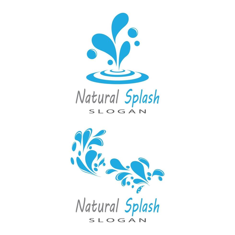 water splash pictogram vector illustratie ontwerpsjabloon