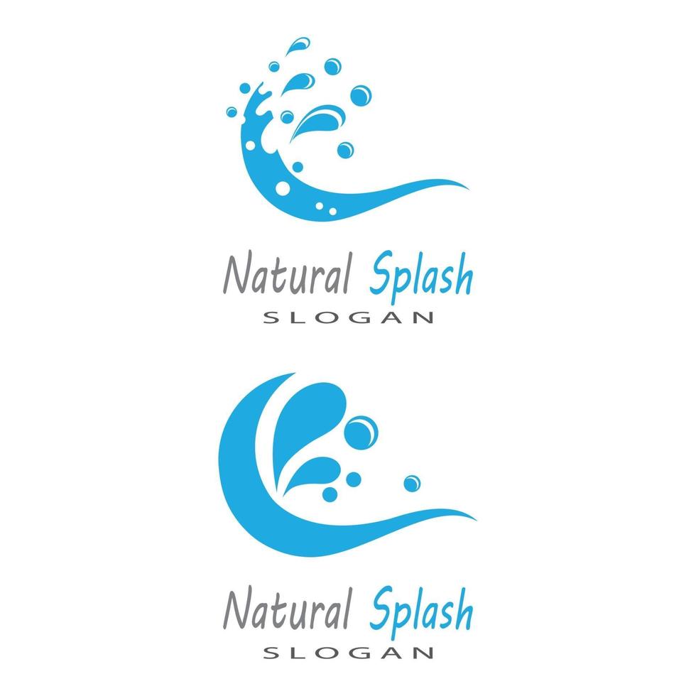 water splash pictogram vector illustratie ontwerpsjabloon