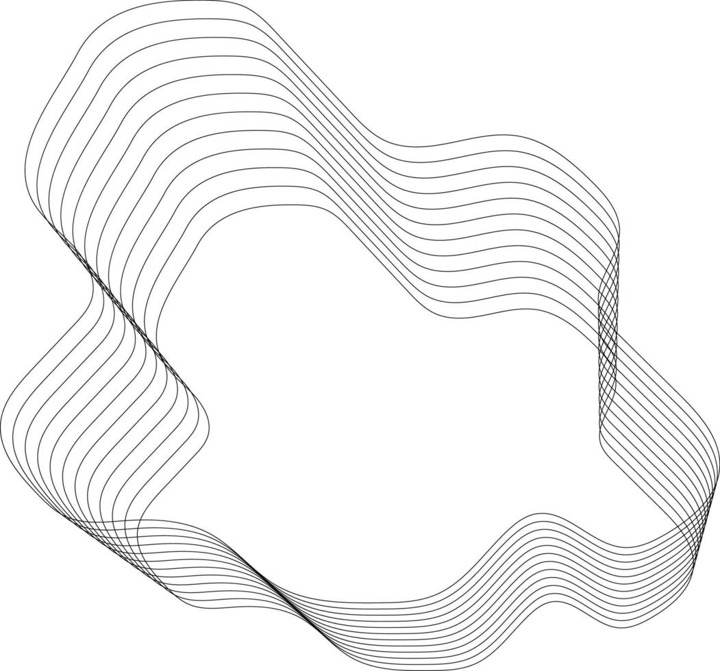 single zwart wireframe element vector