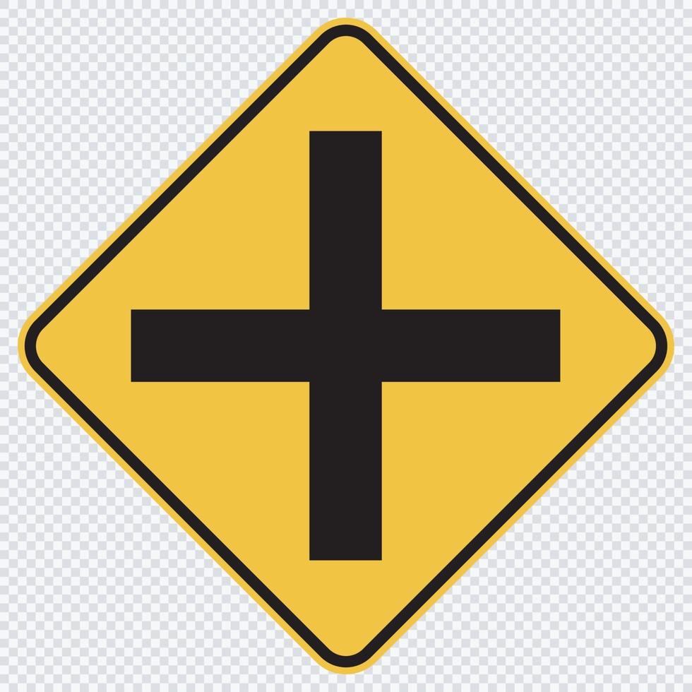 kruispunt kruispunt verkeersbord vector