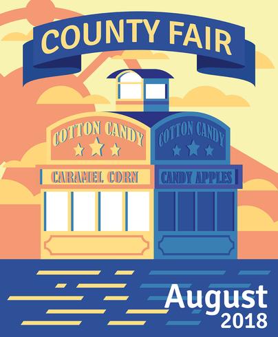 county fair flyer vector