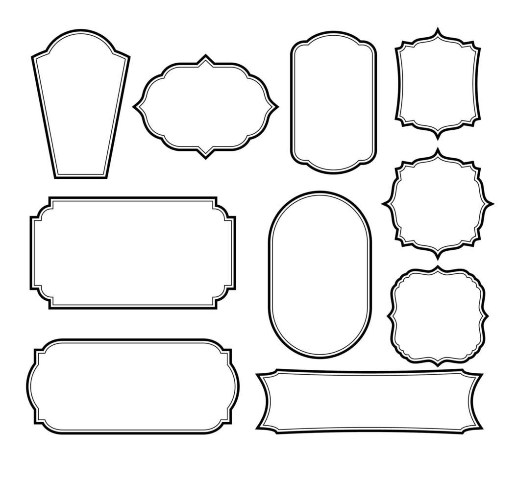 set frames boordmotief vector