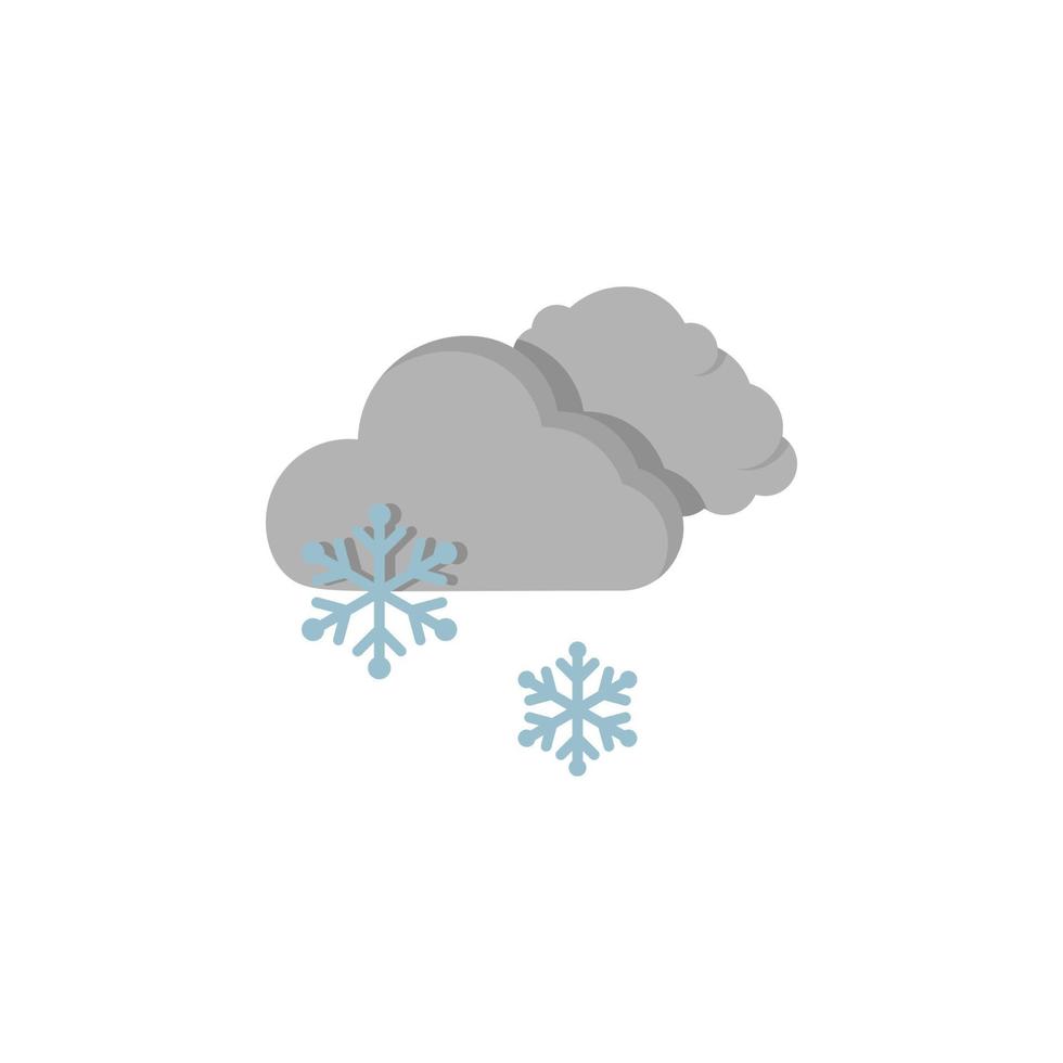 wolk zwerm sneeuw sneeuwvlokken vector icoon illustratie