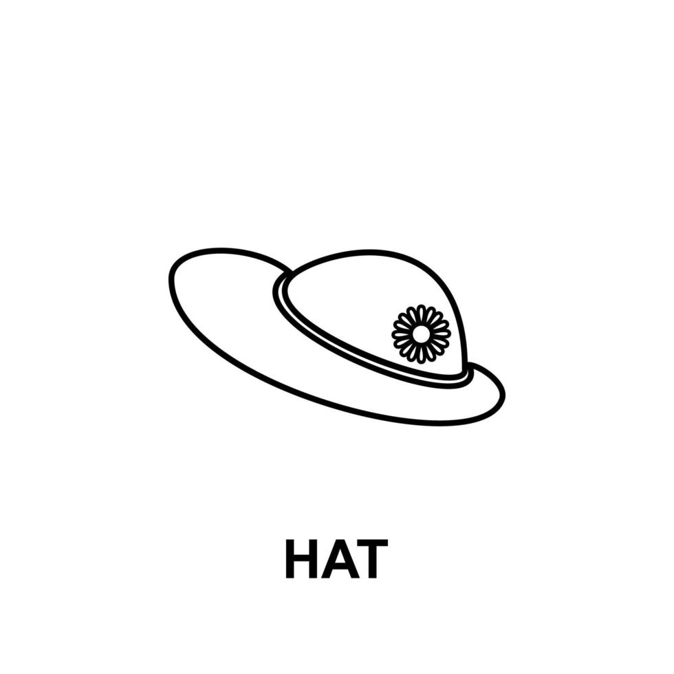 strand hoed vector icoon illustratie