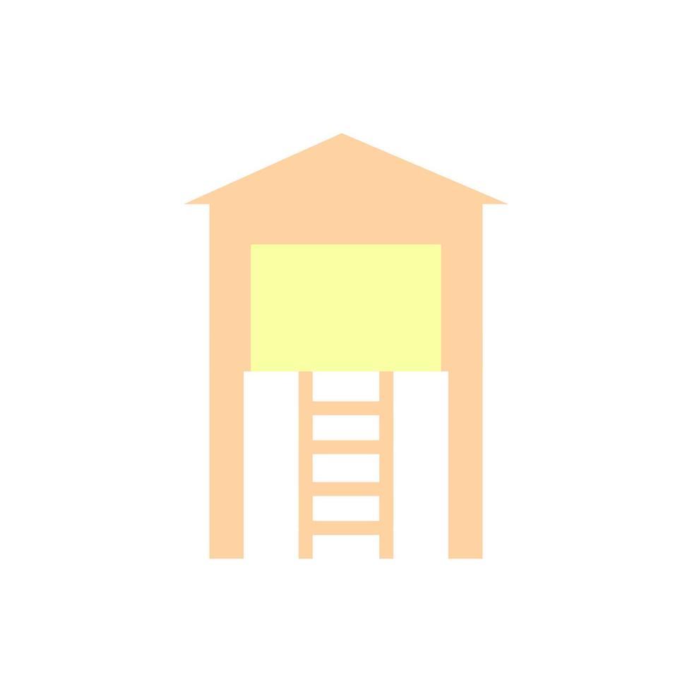 huis, speelgoed- vector icoon illustratie