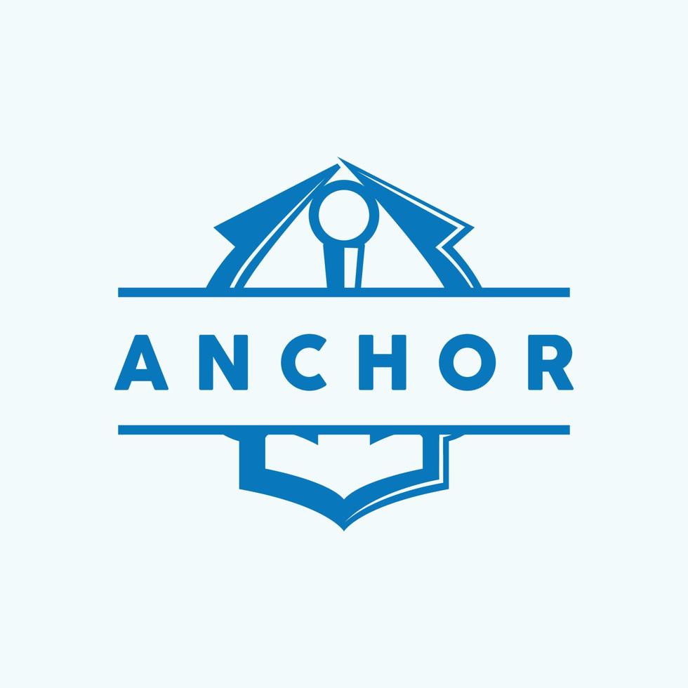 anker logo, oceaan schip vector, gemakkelijk minimalistische ontwerp, anker icoon, spartaans, oceaan, symbool sjabloon illustratie vector