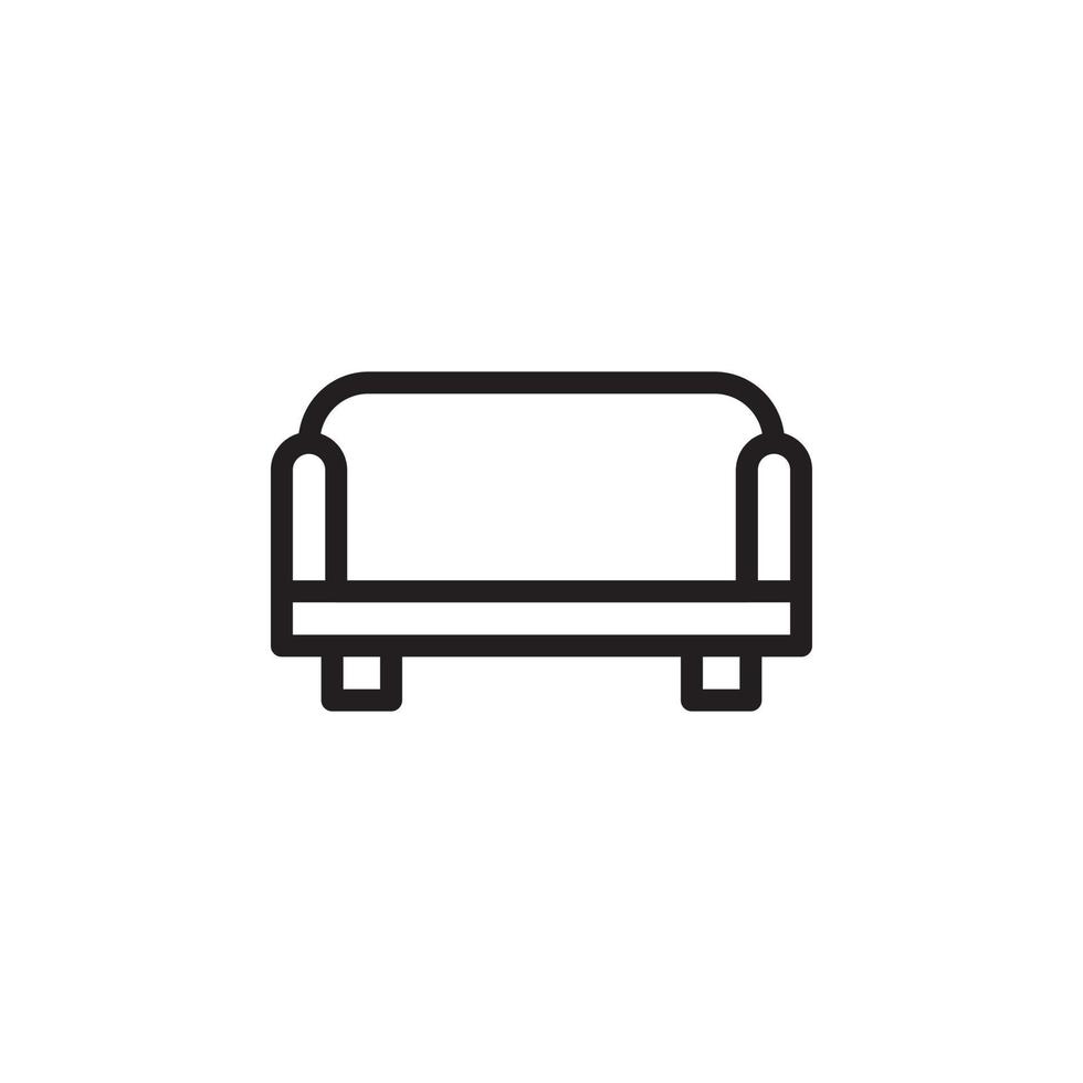 stoel sofa vector voor website, ui essentieel, symbool, presentatie