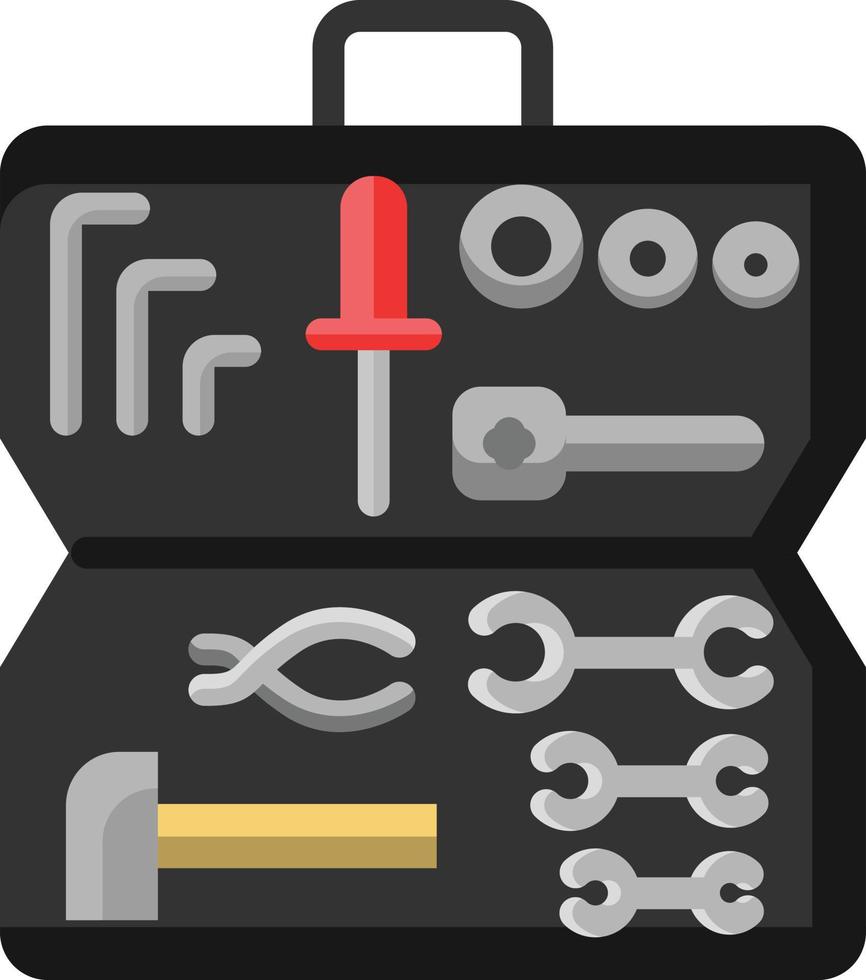 gereedschapskist reparatie doos gereedschap doos gereedschapskisten toolkit gereedschap uitrusting vector