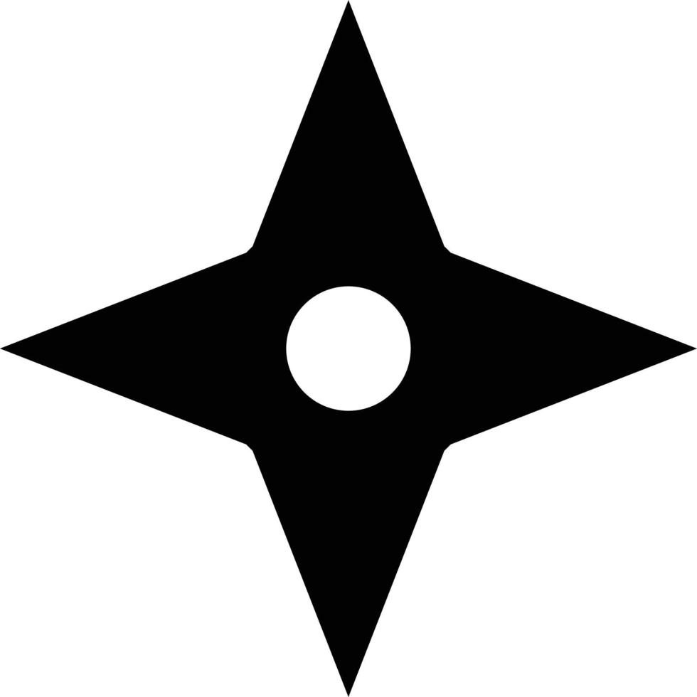 ster shuriken illustratie vector
