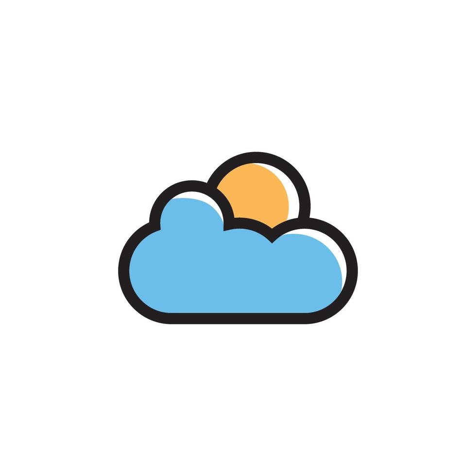 wolk vector, logo sjabloon ontwerp vector