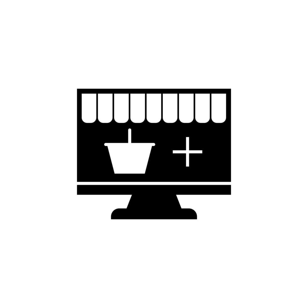 e-commerce, winkel vector icoon illustratie