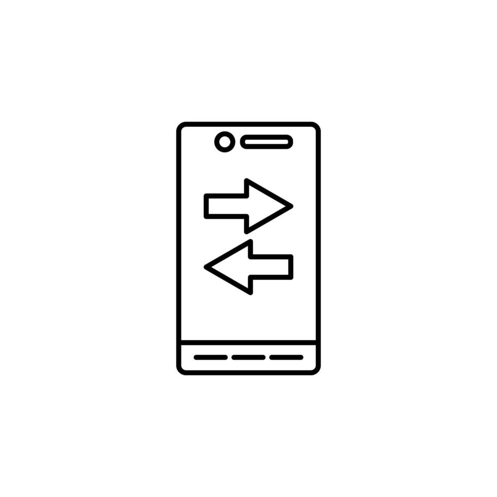 telefoon synchroniseren vector icoon illustratie