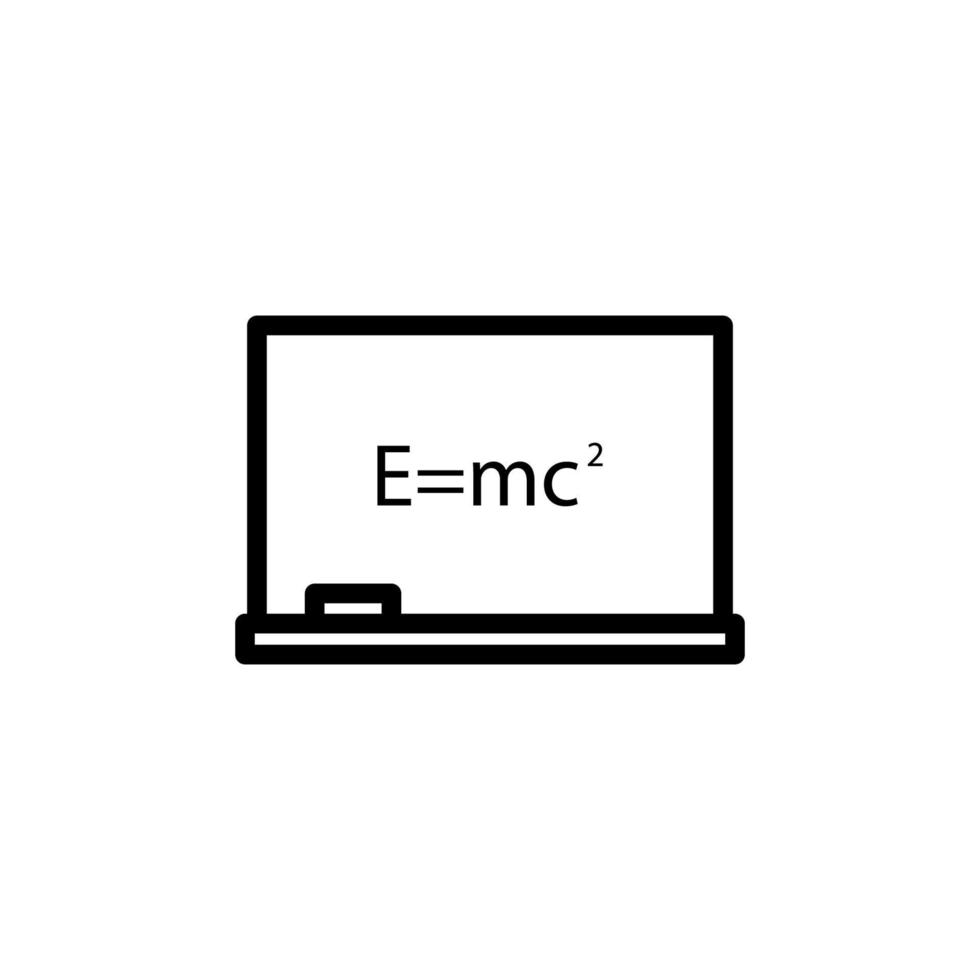 bord met formule vector icoon illustratie