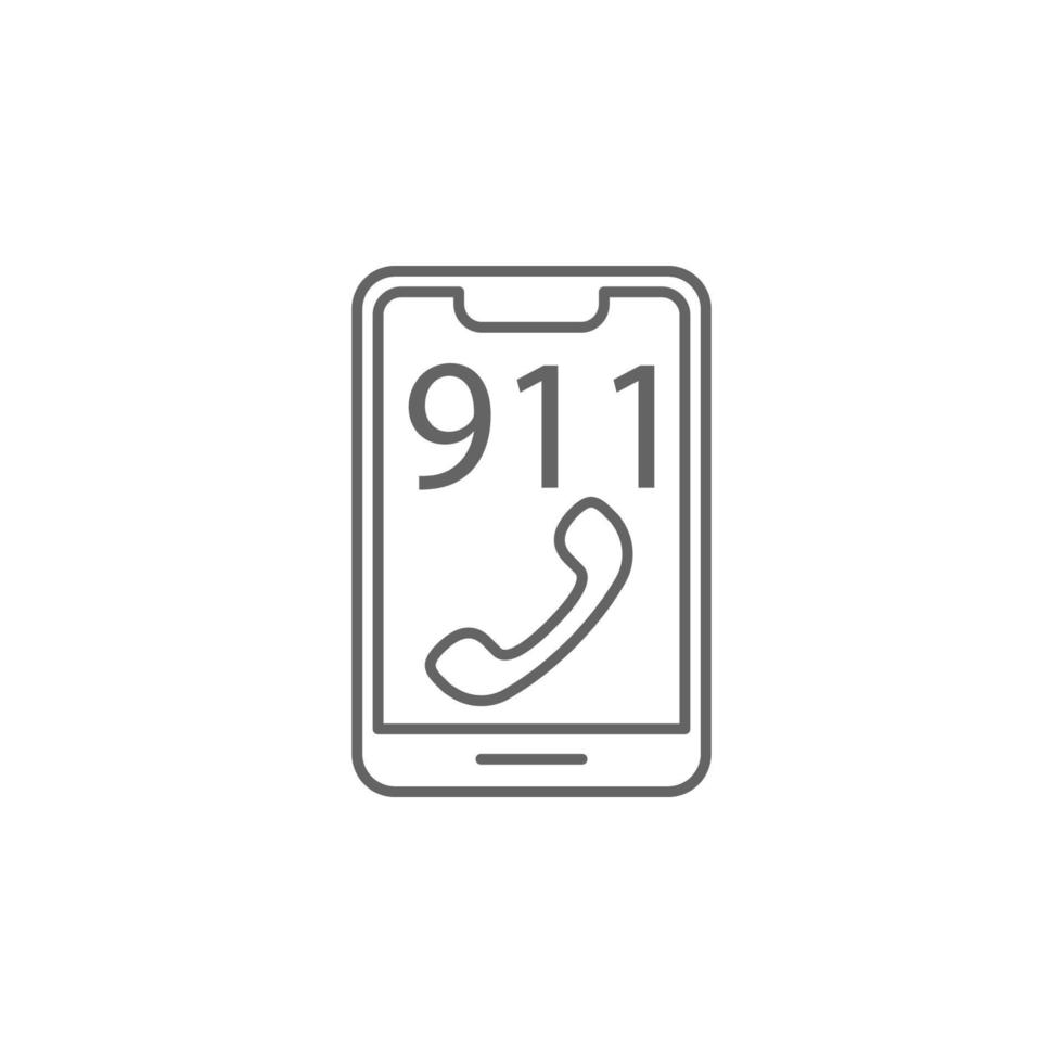 Spoedgevallen, 911 vector icoon illustratie