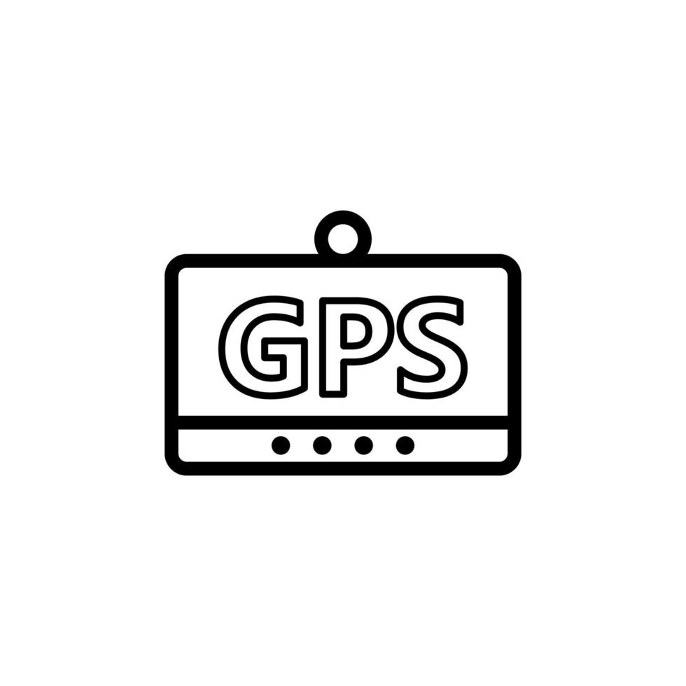 GPS navigator vector icoon illustratie