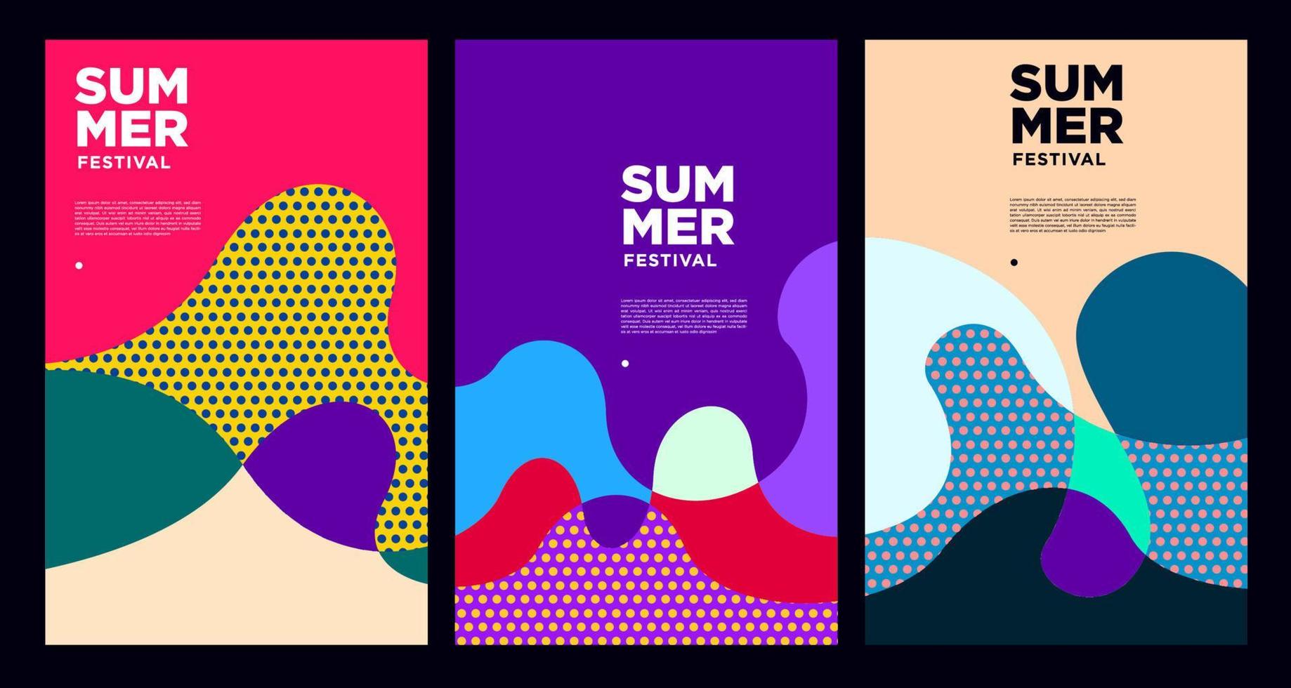 vector kleurrijk vloeistof abstract achtergrond voor zomer banier