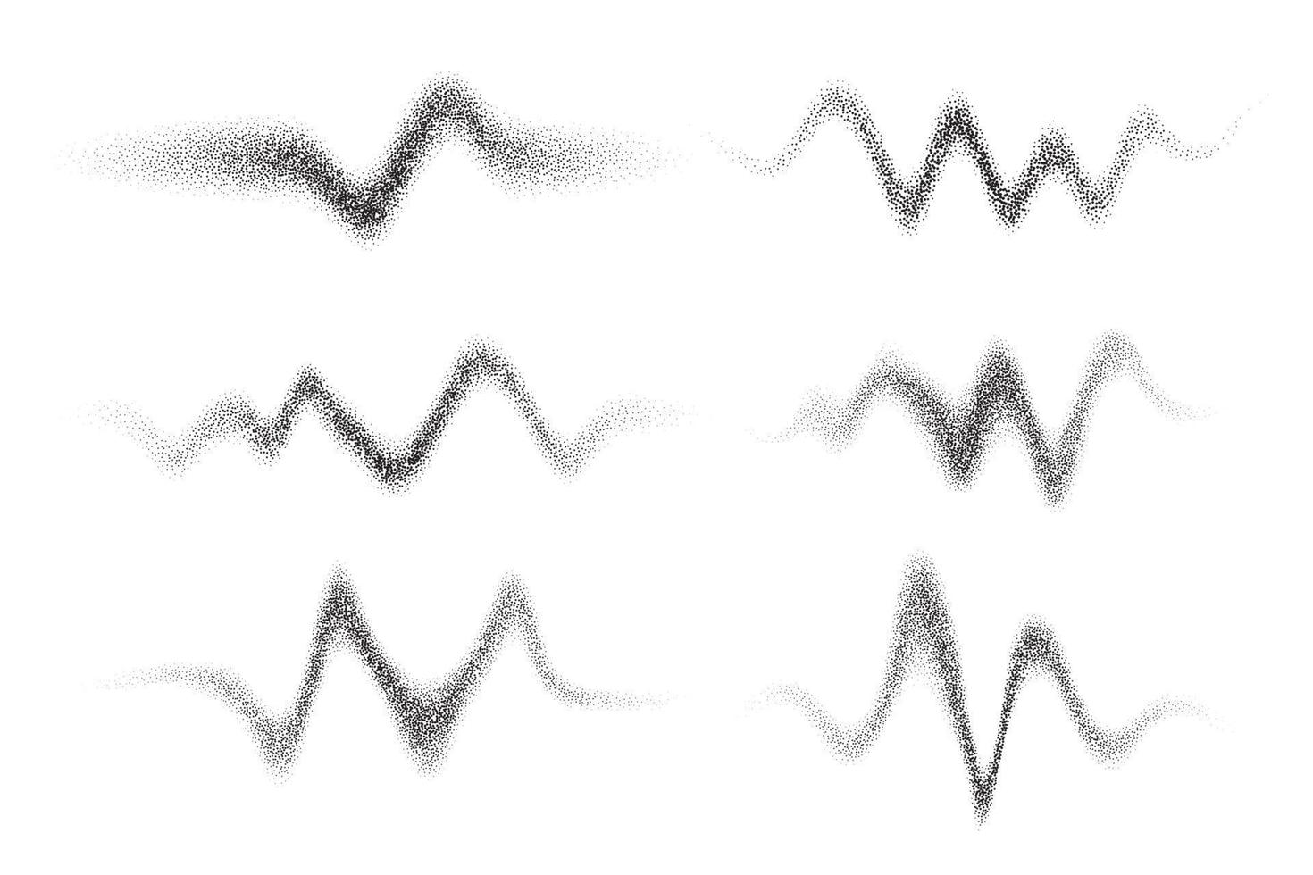 geklater verstuiven spatten Aan wit achtergrond. grunge abstract inkt golvend druppel. korrelig lawaai schaduwen set. vector vormen met zand effect