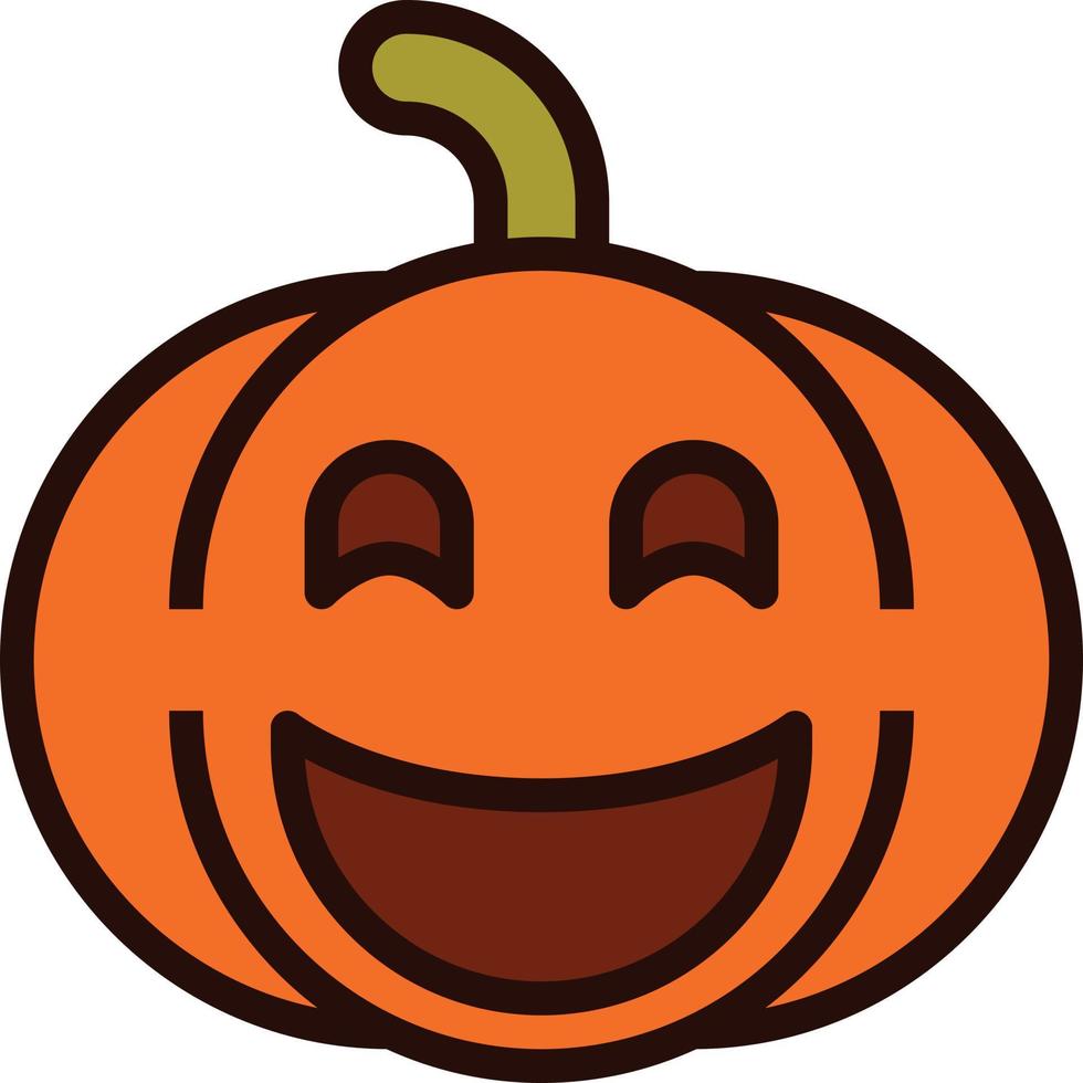 emoji pompoen halloween vector