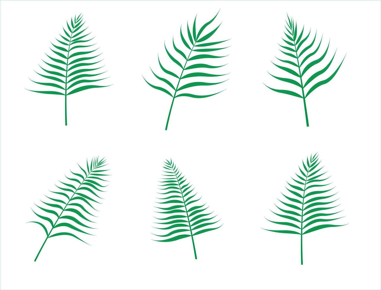 palm blad tropisch bladeren reeks vector
