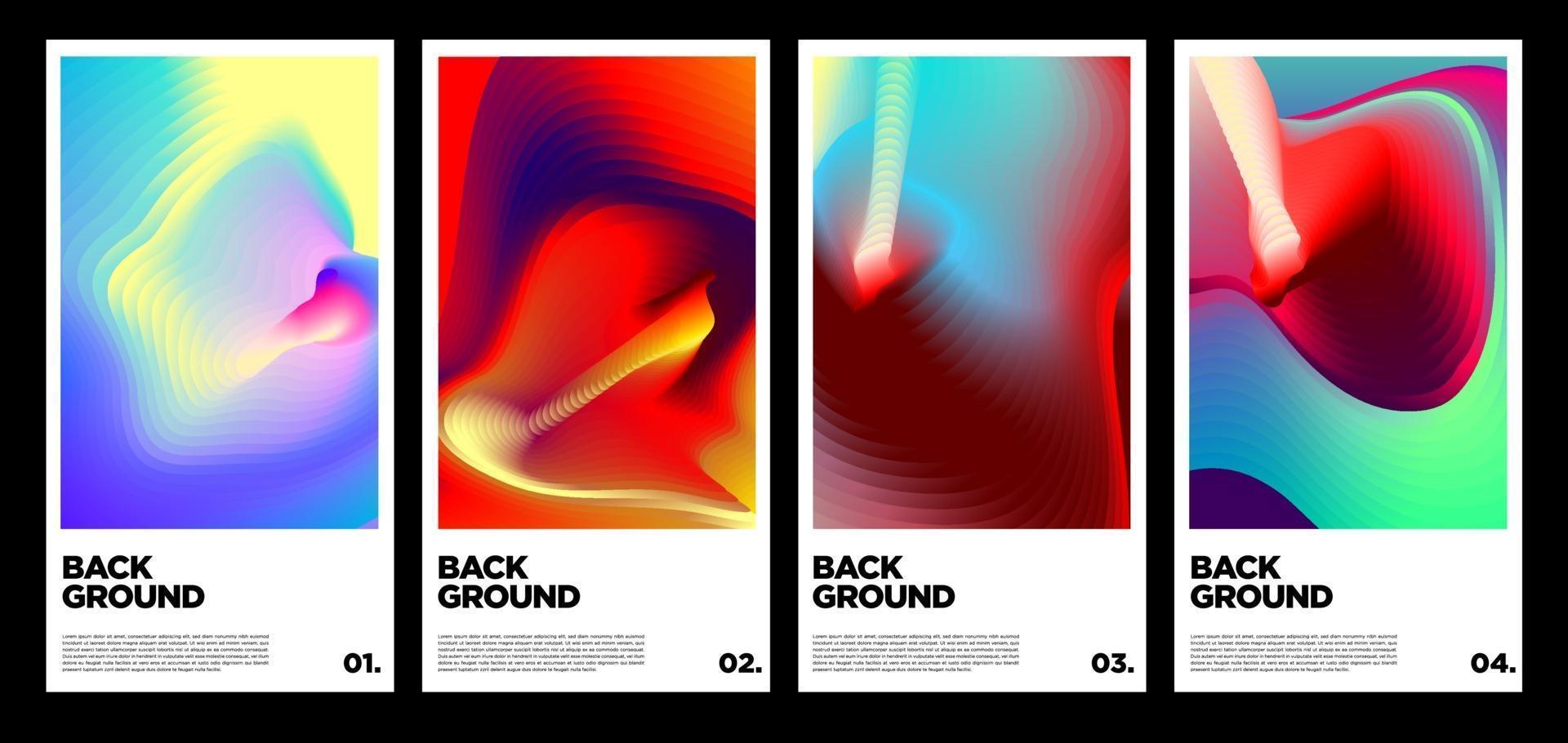 vector kleurrijke vloeistof abstracte regenboog achtergrond voor poster