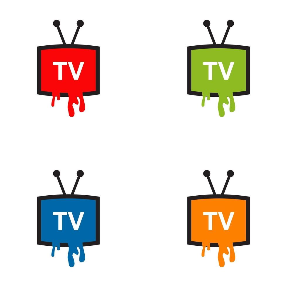 tv-kanaalprogramma logo ontwerpsjabloon vector
