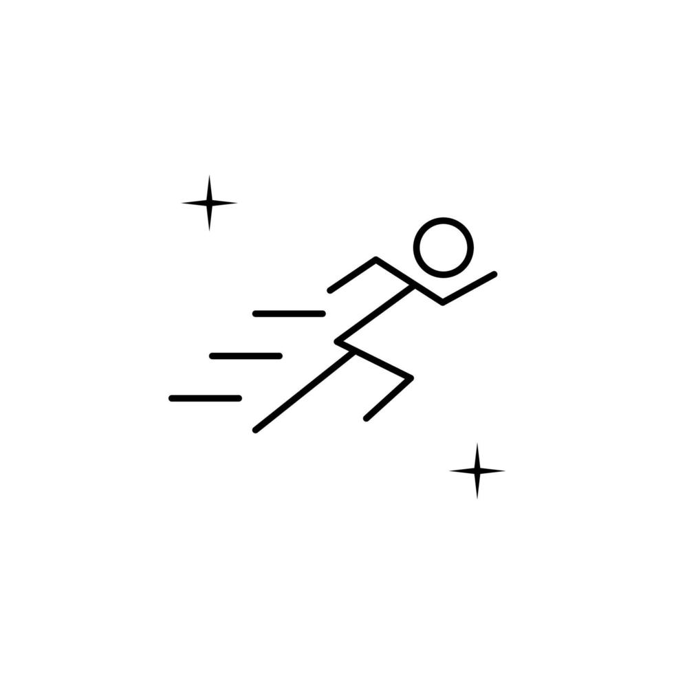 rennen, sport vector icoon illustratie