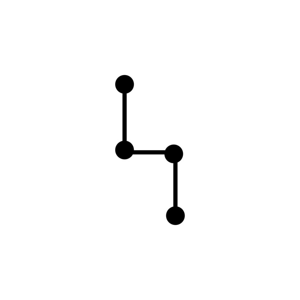 verbonden points vector icoon illustratie