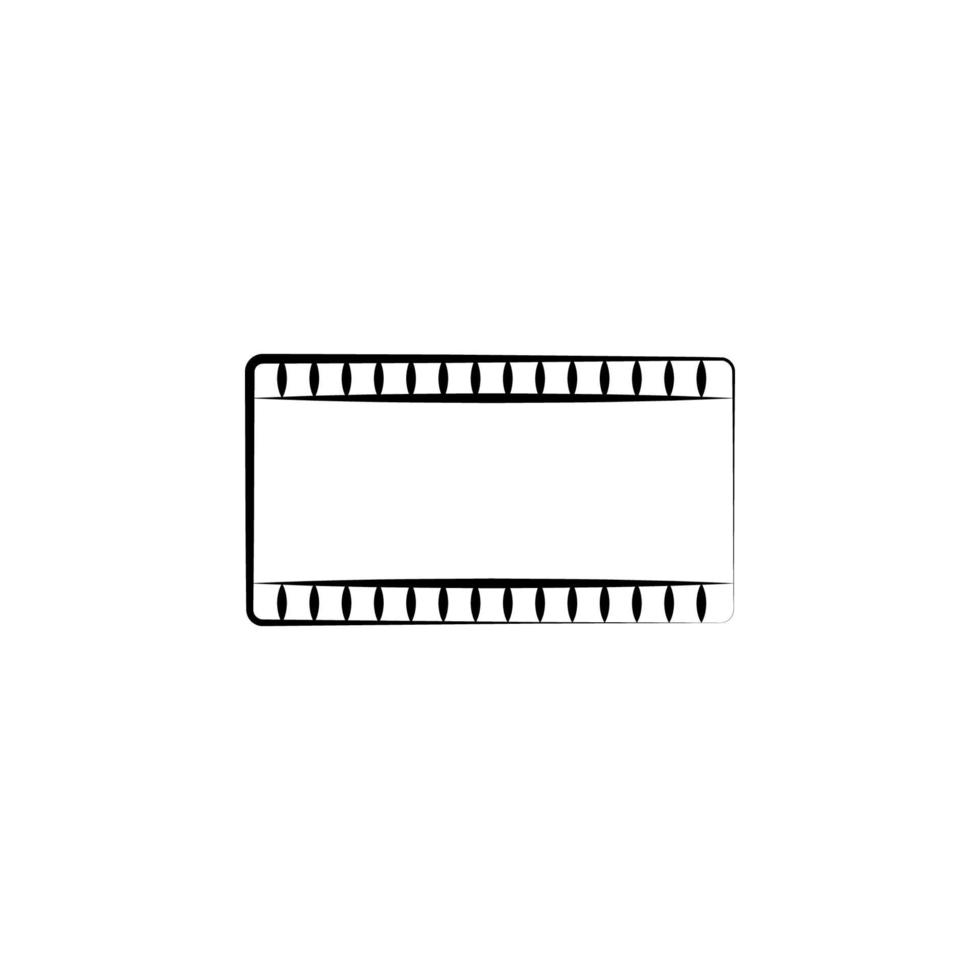 film outine logo stijl vector icoon illustratie