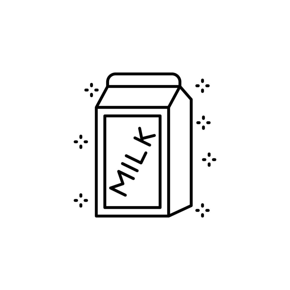 melk pakket vector icoon illustratie