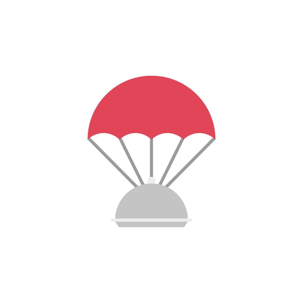 stolp, parachute kleur vector icoon illustratie