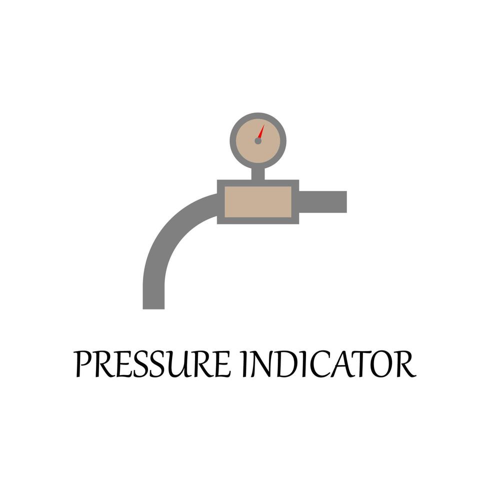 gekleurde druk indicator vector icoon illustratie