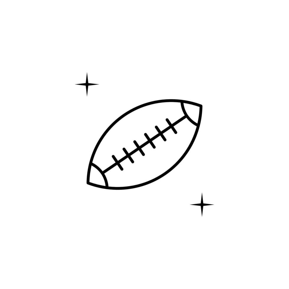 Amerikaans Amerikaans voetbal, sport vector icoon illustratie