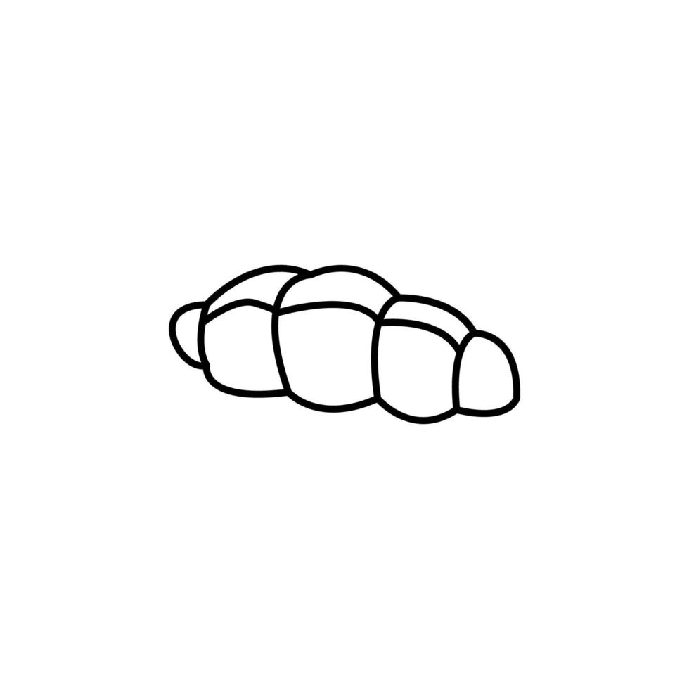 croissant vector icoon illustratie