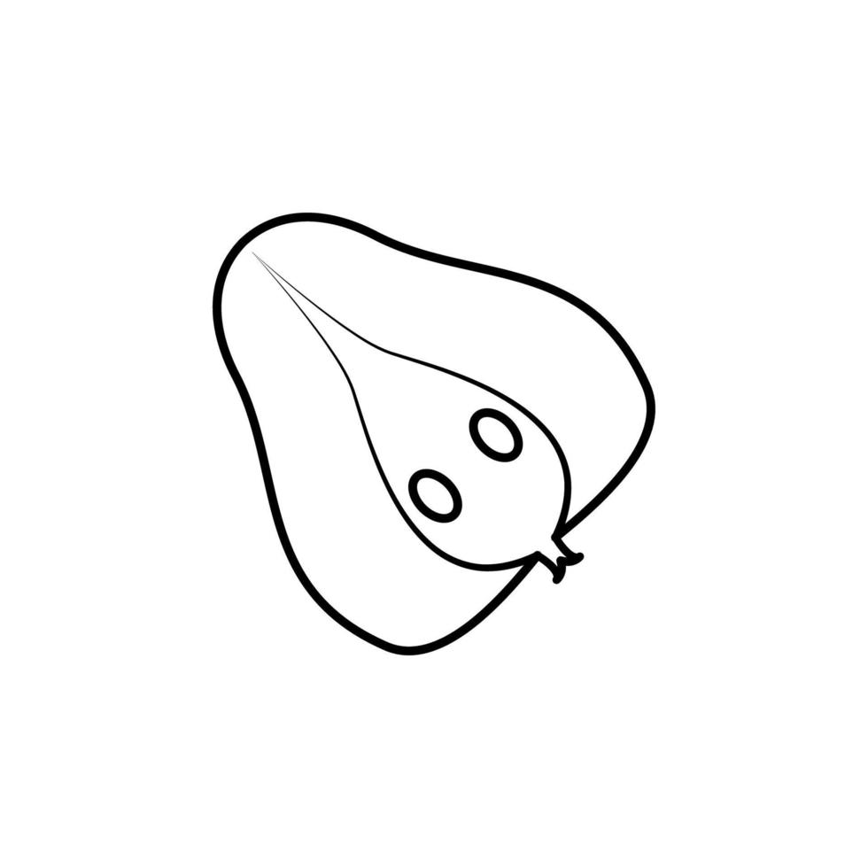 papaja schets vector icoon illustratie