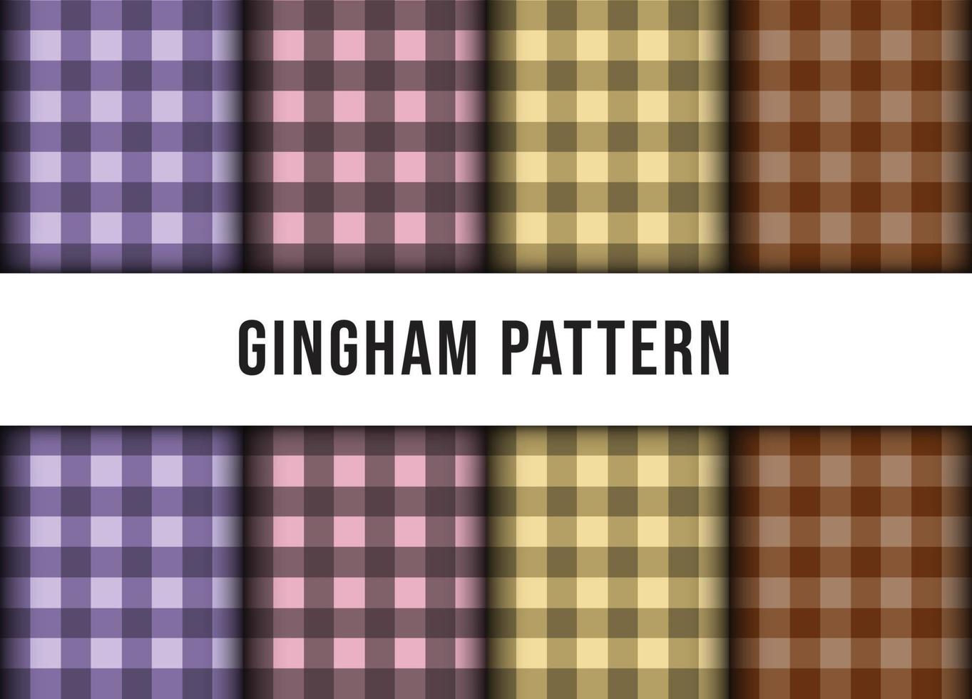 verzameling van geruit pastel lijntafelkleed naadloos patroon. premium vector